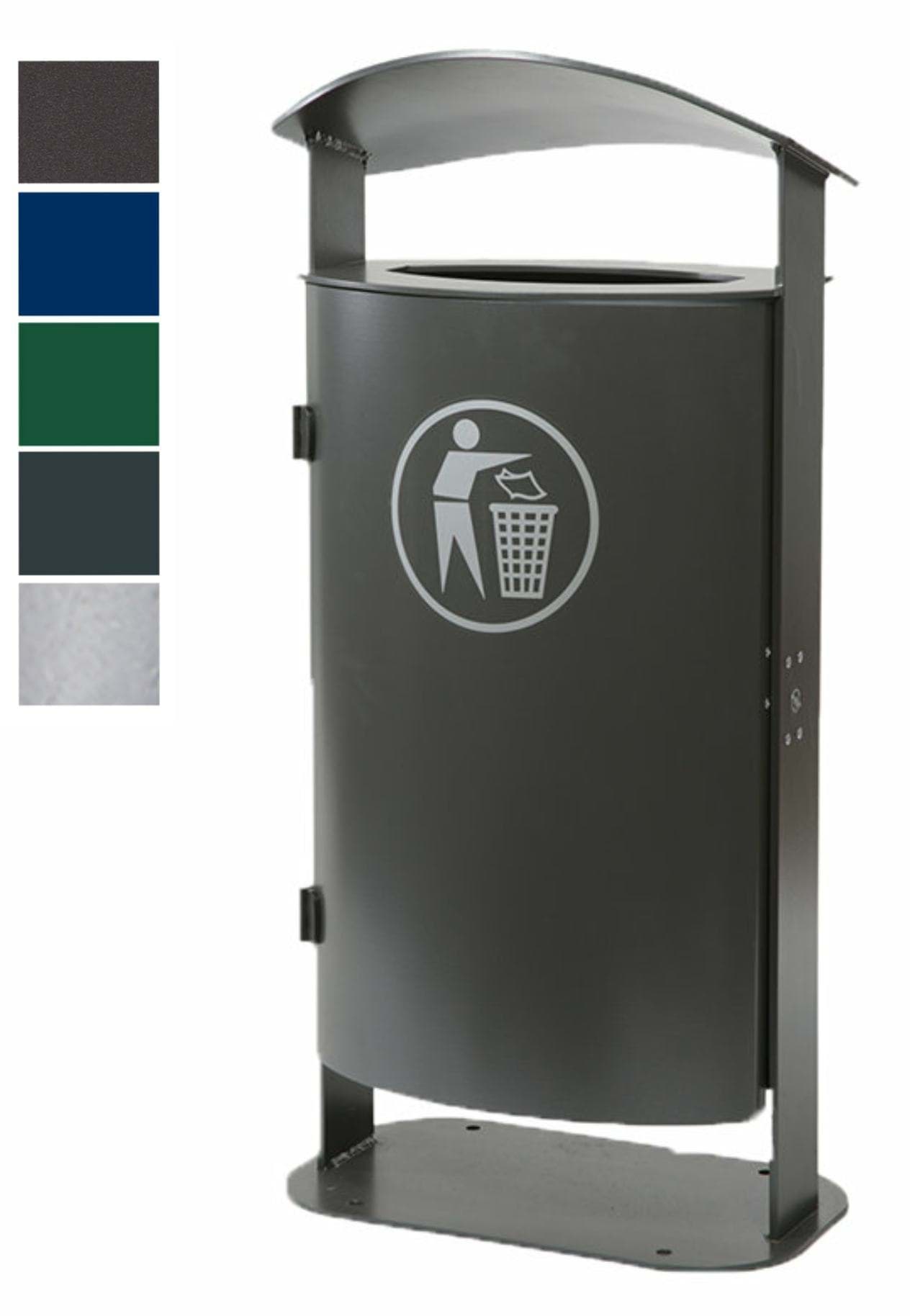 Bild von Stand-Abfallbehälter 70 Liter mit Bodenplatte zum aufschrauben