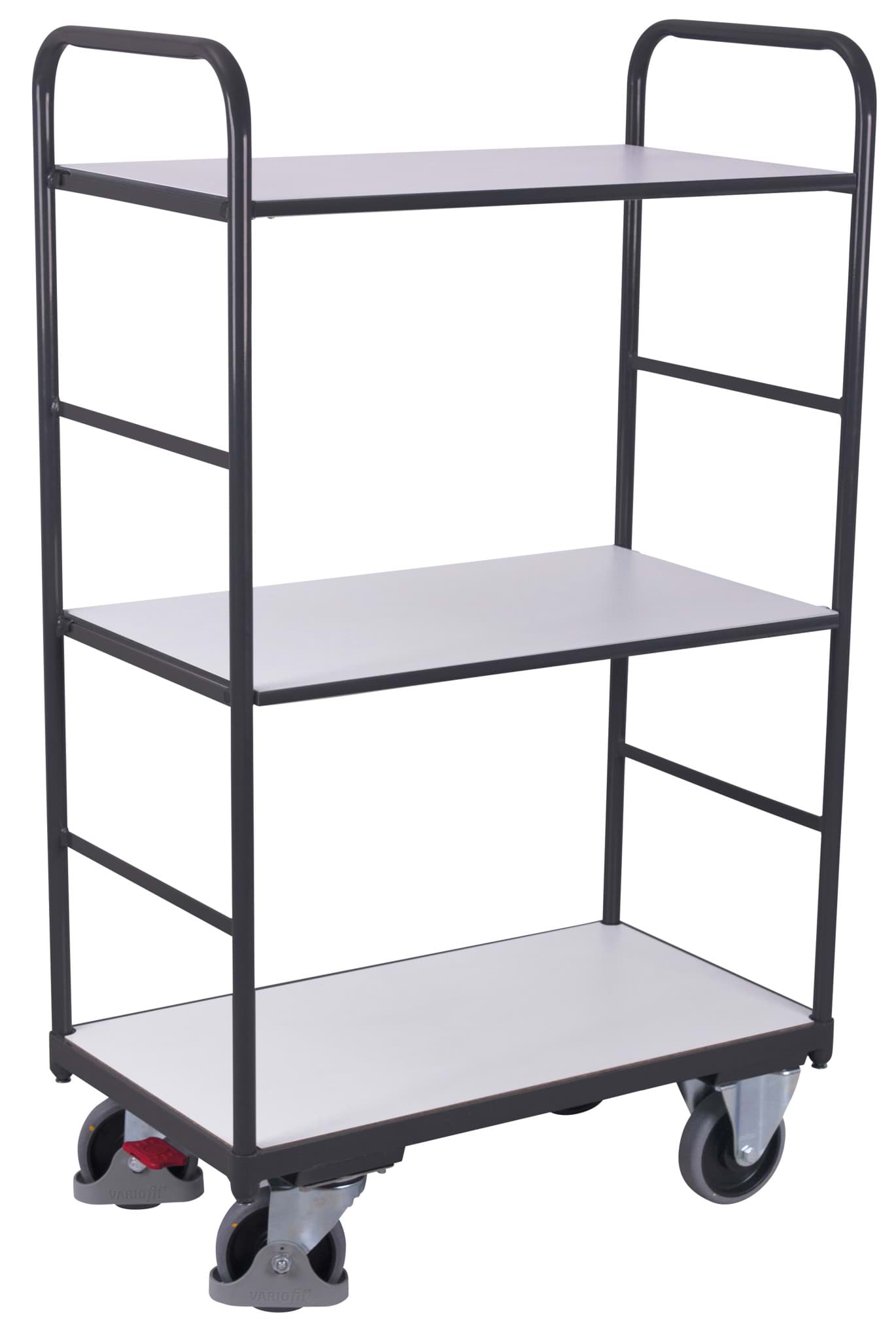 Bild von ESD-Etagenwagen, 3 Ladeflächen, 910 x 500 x 1530 mm BxTxH