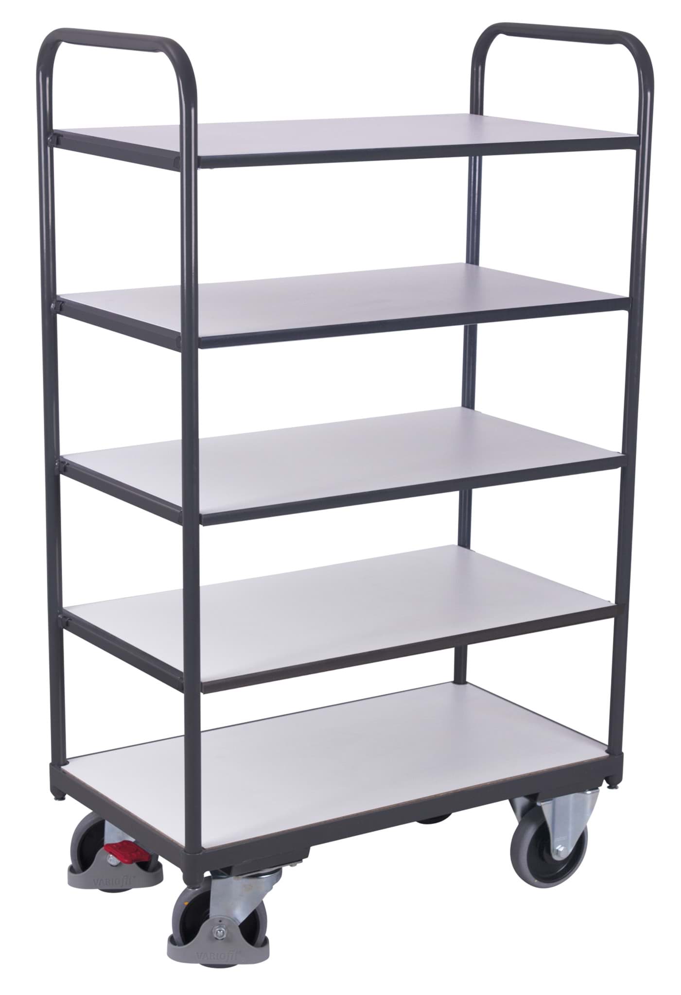 Bild von ESD-Etagenwagen, 5 Ladeflächen, 910 x 500 x 1.530 mm BxTxH