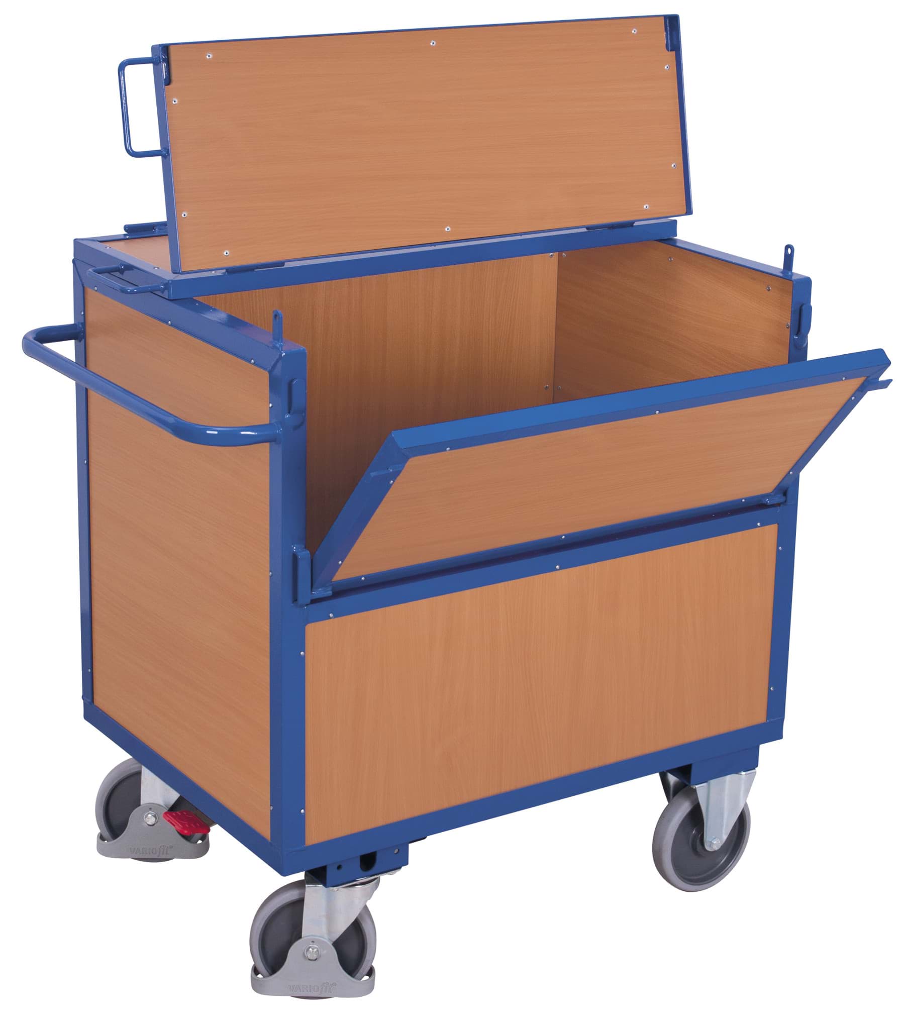 Bild von Kastenwagen Holzwände 1130 x 730 x 1150 mm BxTxH