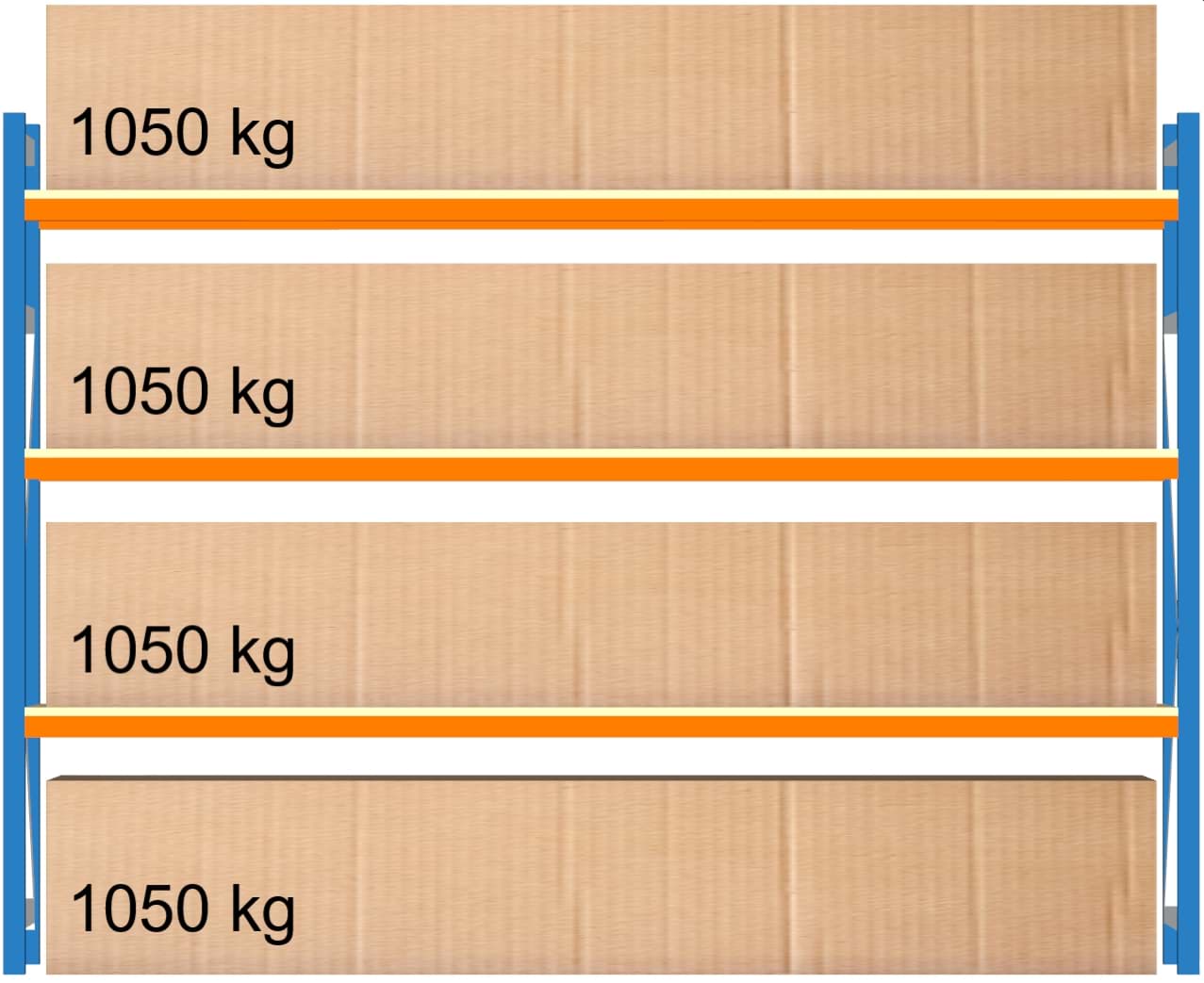 Bild von Weitspann-Grundregal, 2000x2675x600 mm HxLxT