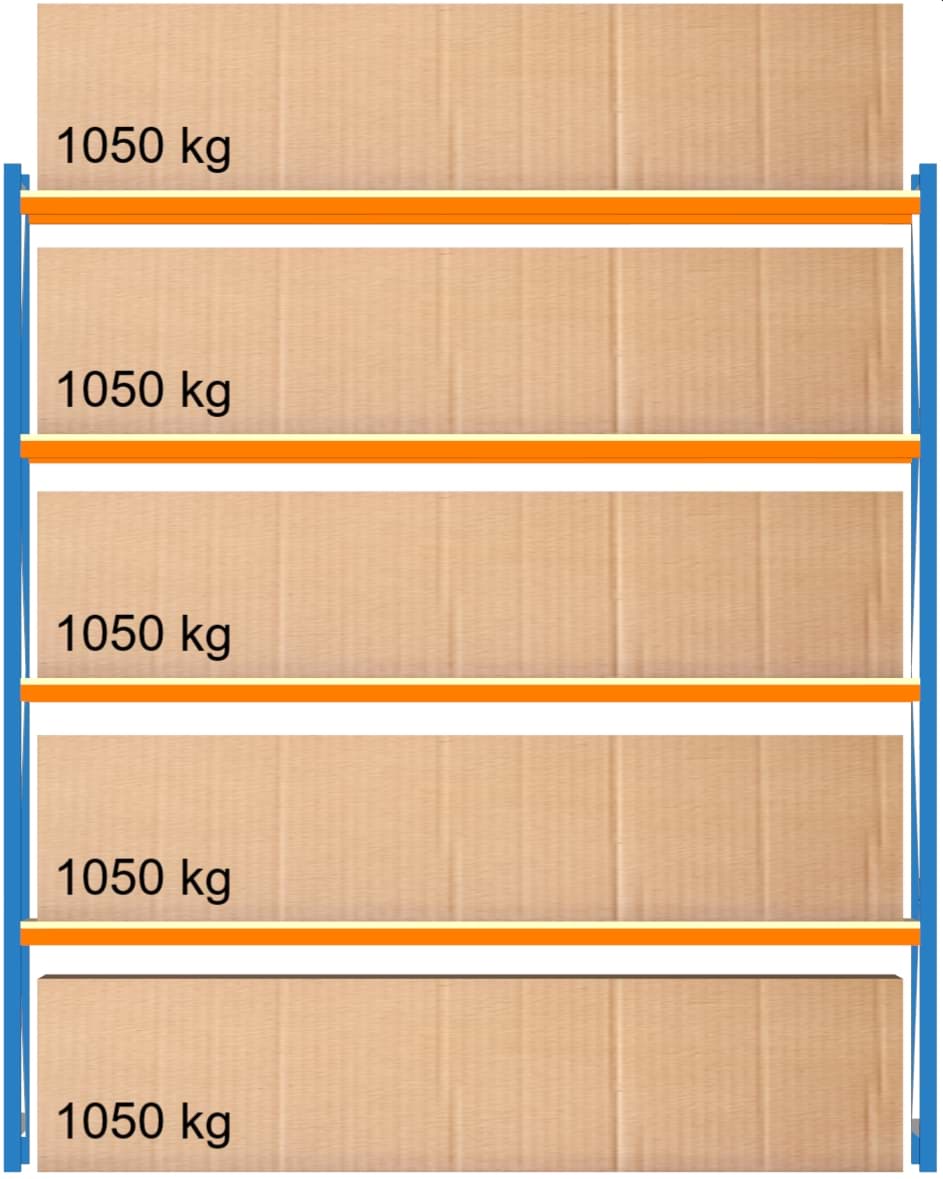 Bild von Weitspann-Grundregal, 3000x2675x600 mm HxLxT