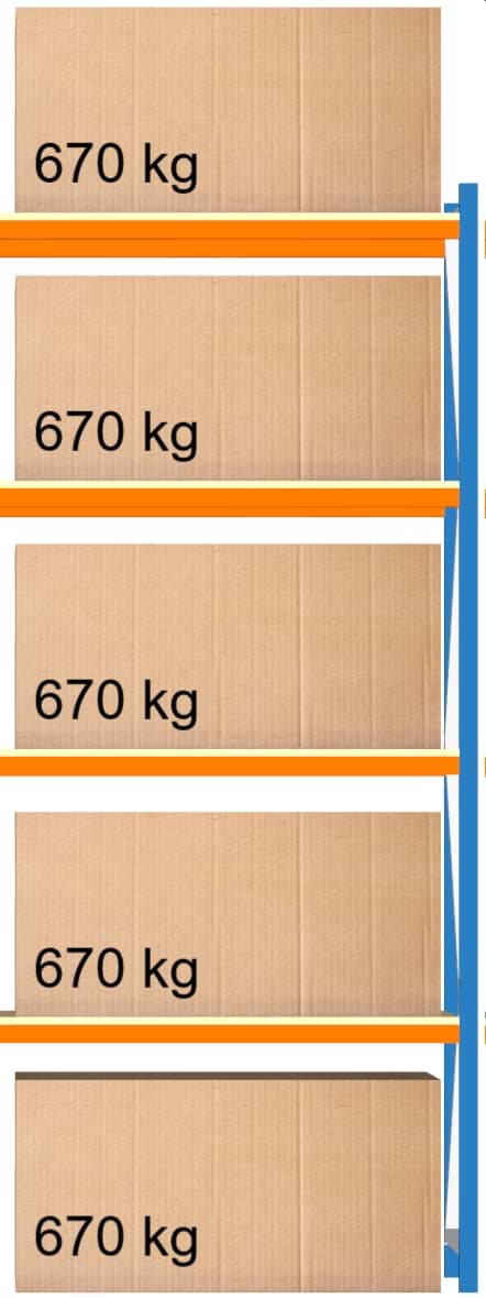 Bild von Weitspann-Anbauregal, 3000x1250x1000 mm HxLxT