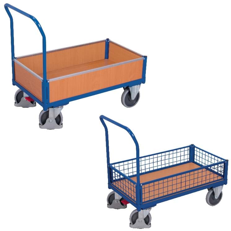 Bild von Kastenwagen Holz-/Gitterwände 975 x 500 x 975 mm BxTxH