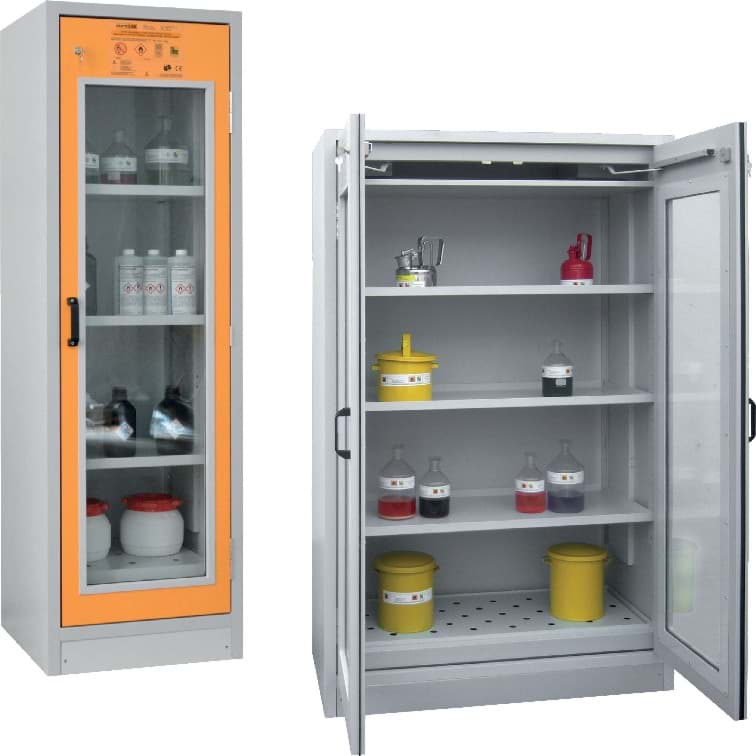Sicherheits- / Gefahrstoffschränke (Typ 30) mit Glastüren