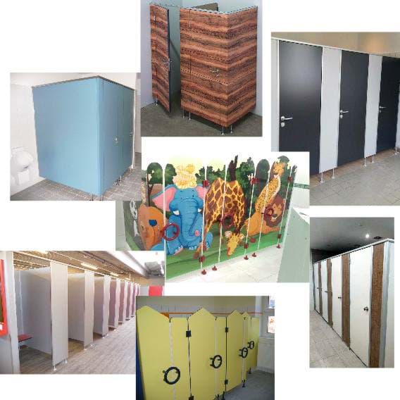 Toiletten-/Umkleide-Trennwände