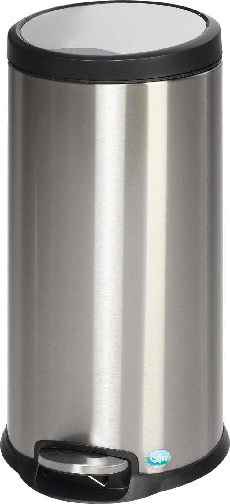 Tretabfallsammler 30 Liter aus Edelstahl, matt