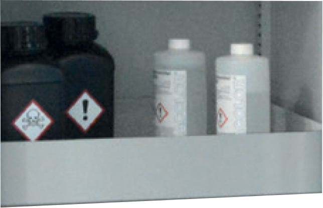 Wannenboden RAL 7035 lichtgrau für 600 mm Schrankbreite