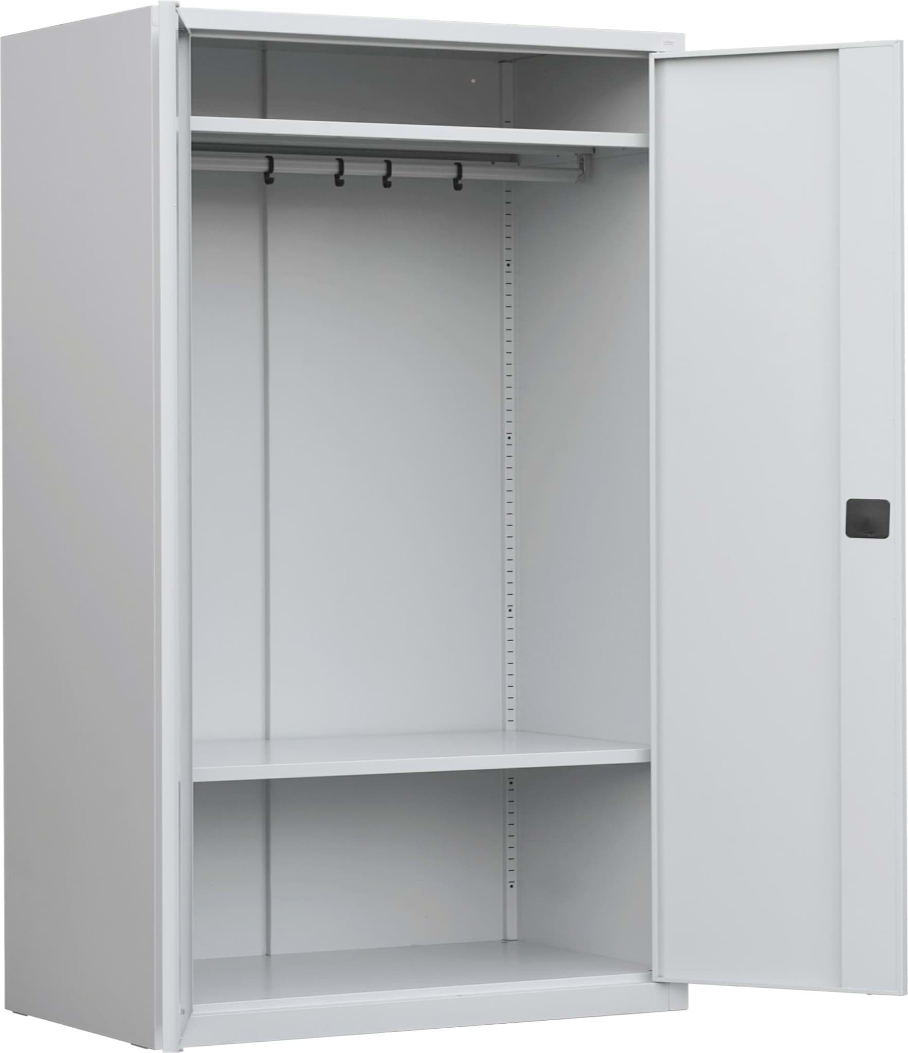 Mehrzweck-/Garderobenschrank 1990x1400x600 mm HxBxT, SSB 2014/6r