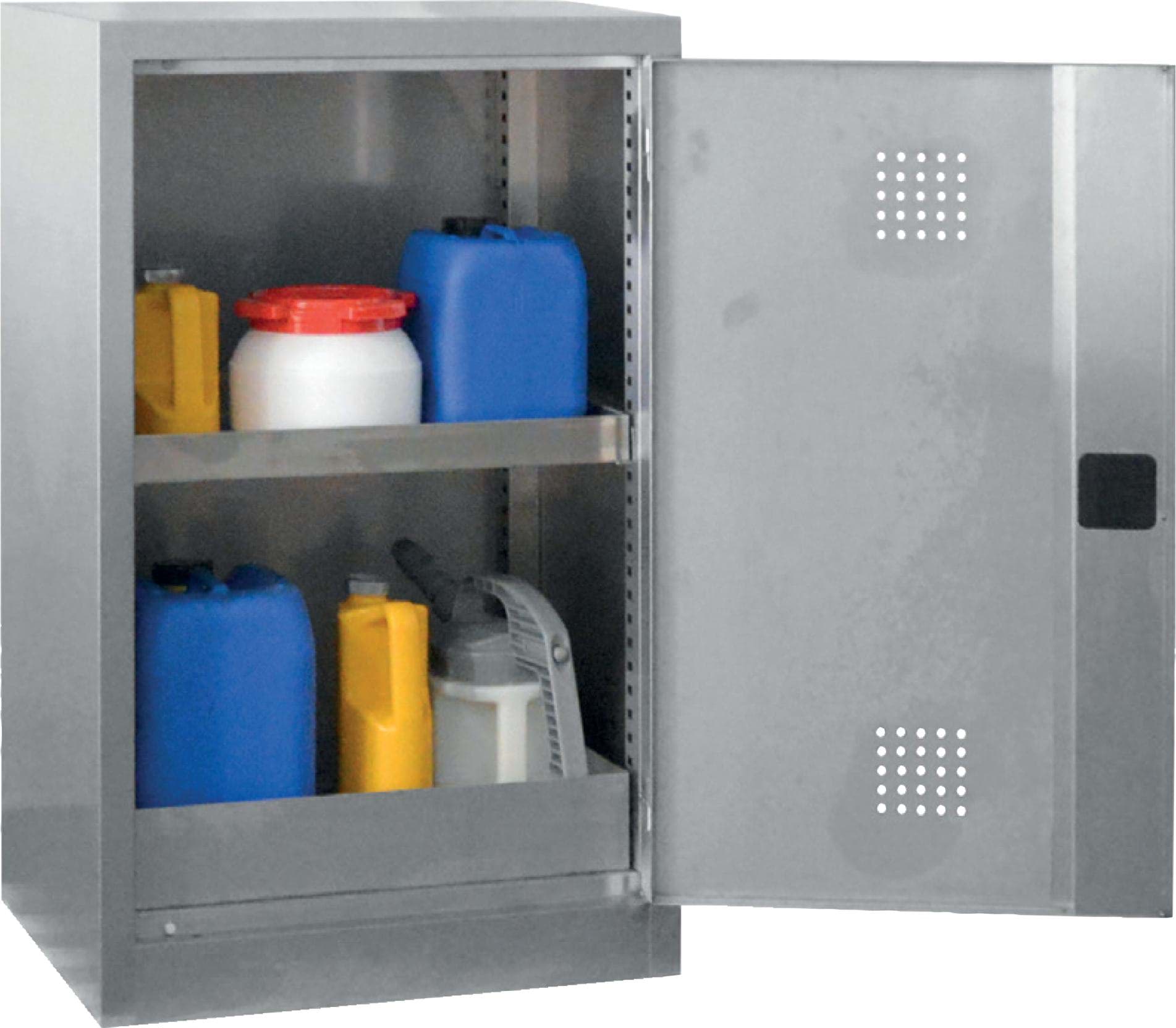 Gefahrenstoff-/Umweltschrank Edelstahl 1000 x 600 x 500 mm HxBxT