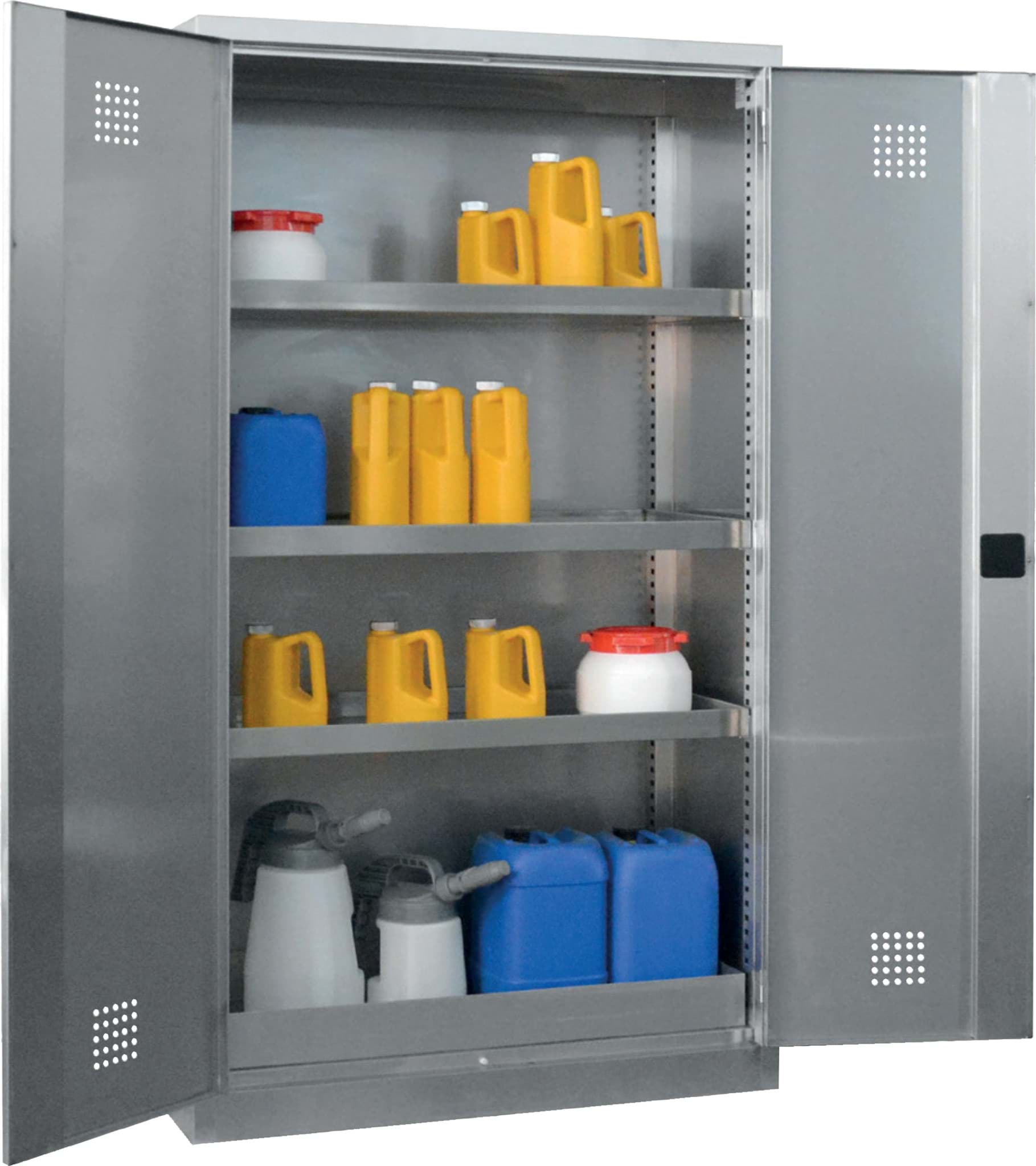 Gefahrenstoff-/Umweltschrank Edelstahl 1800 x 1000 x 500 mm HxBxT