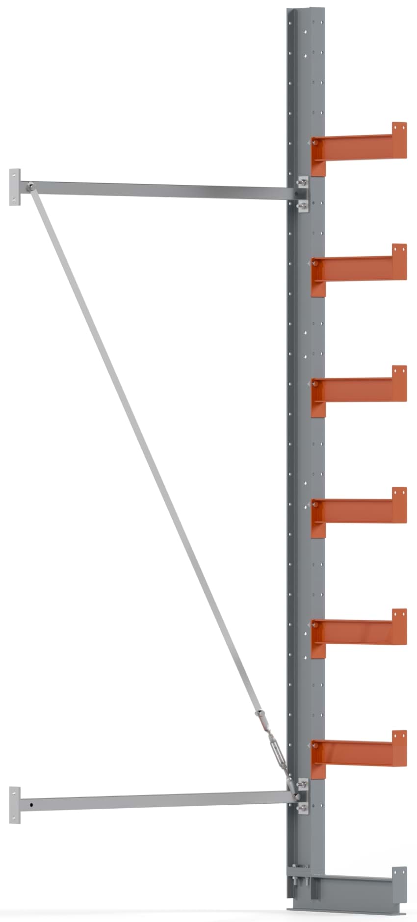 Kragarmregal Anbauregal, einseitig, 3000x1280mm HxB