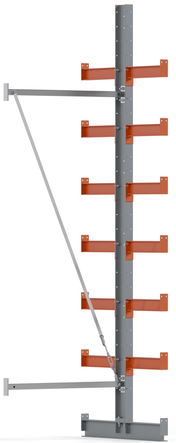 Kragarmregal Anbauregal, doppelseitig, 3000x1000mm HxB