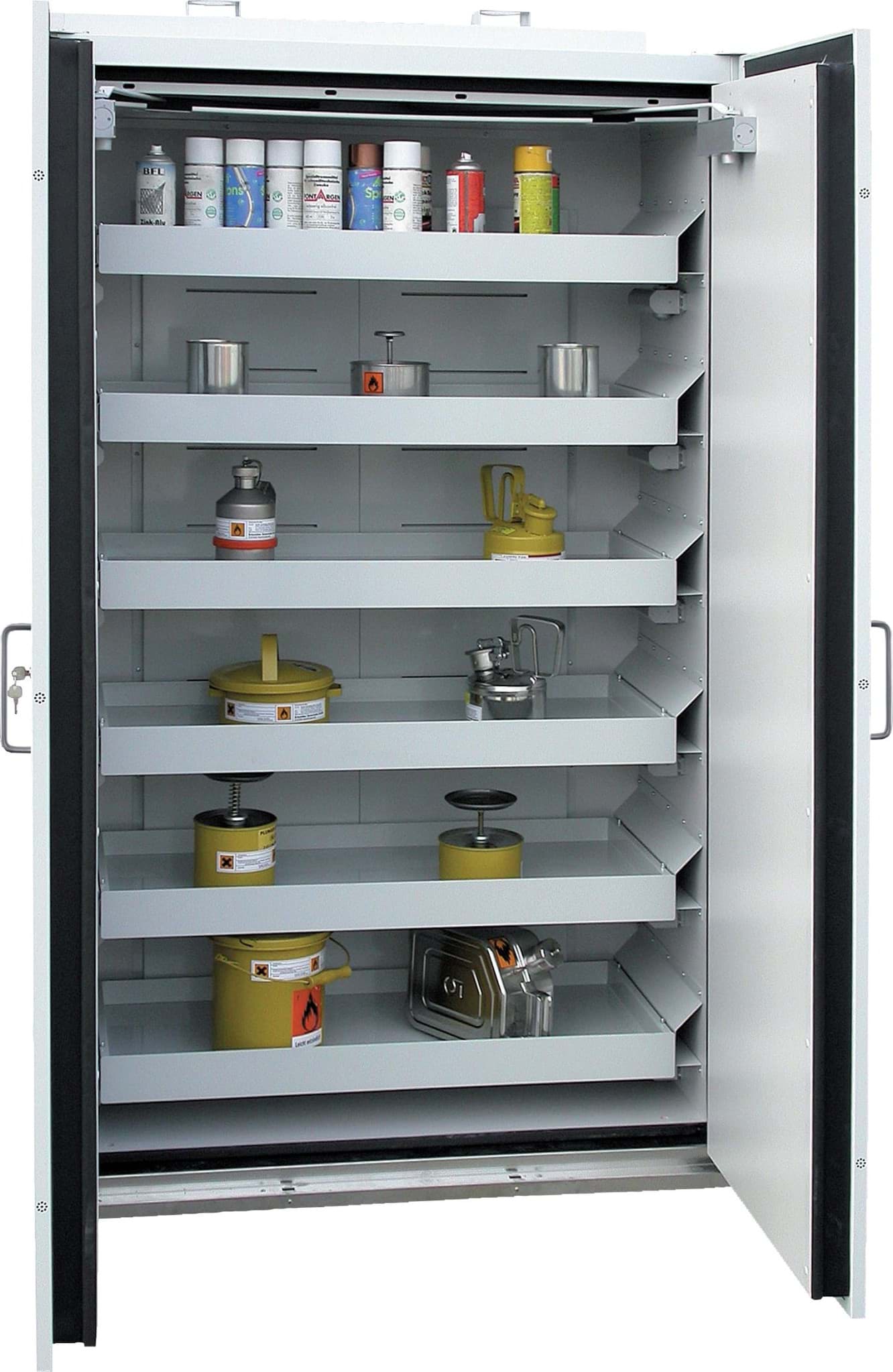 Sicherheits- / Gefahrenstoffschrank SIS Typ 90 mit ausziehbaren Wannen