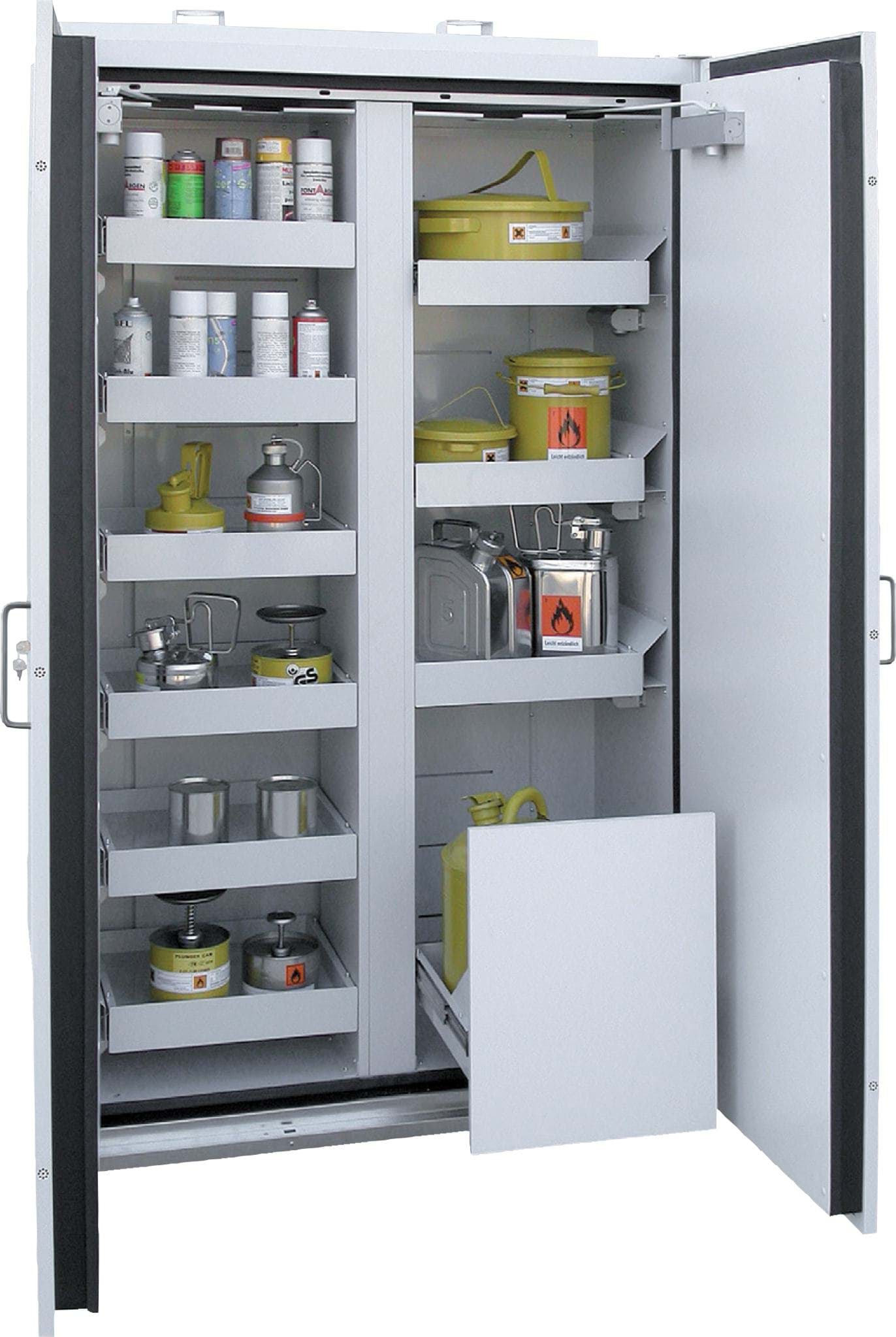 Sicherheits- / Gefahrenstoffschrank SIS Typ 90 mit ausziehbaren Wannen
