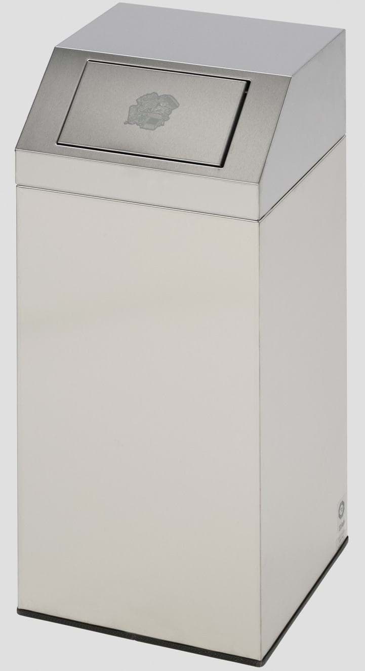 Abfallsammler Edelstahl geschliffen 45 Liter Inhalt