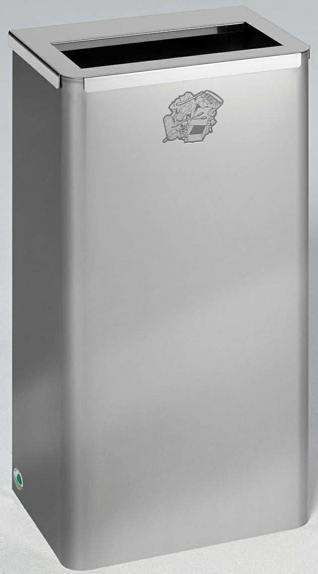 Papierkorb Edelstahl für 110 Liter Abfallsäcke