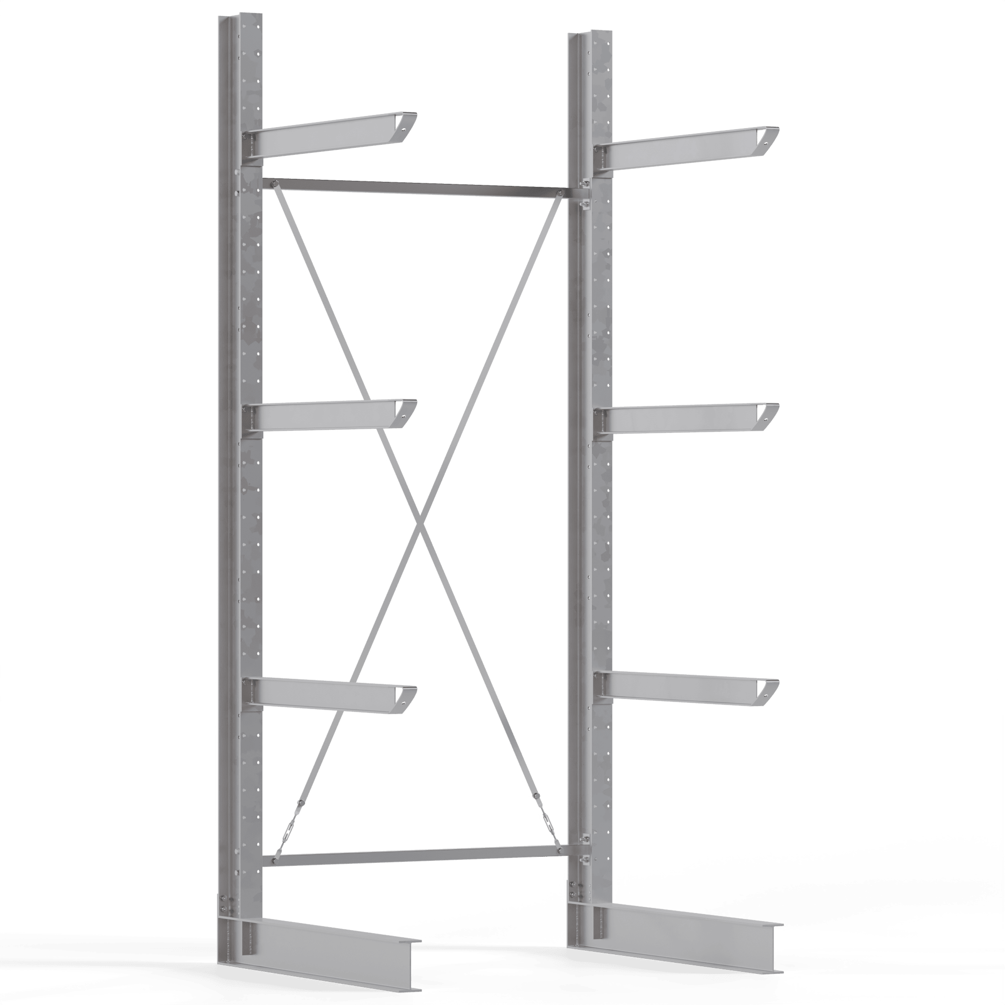 Kragarmregal Grundregal, einseitig, 3500x1500mm HxB