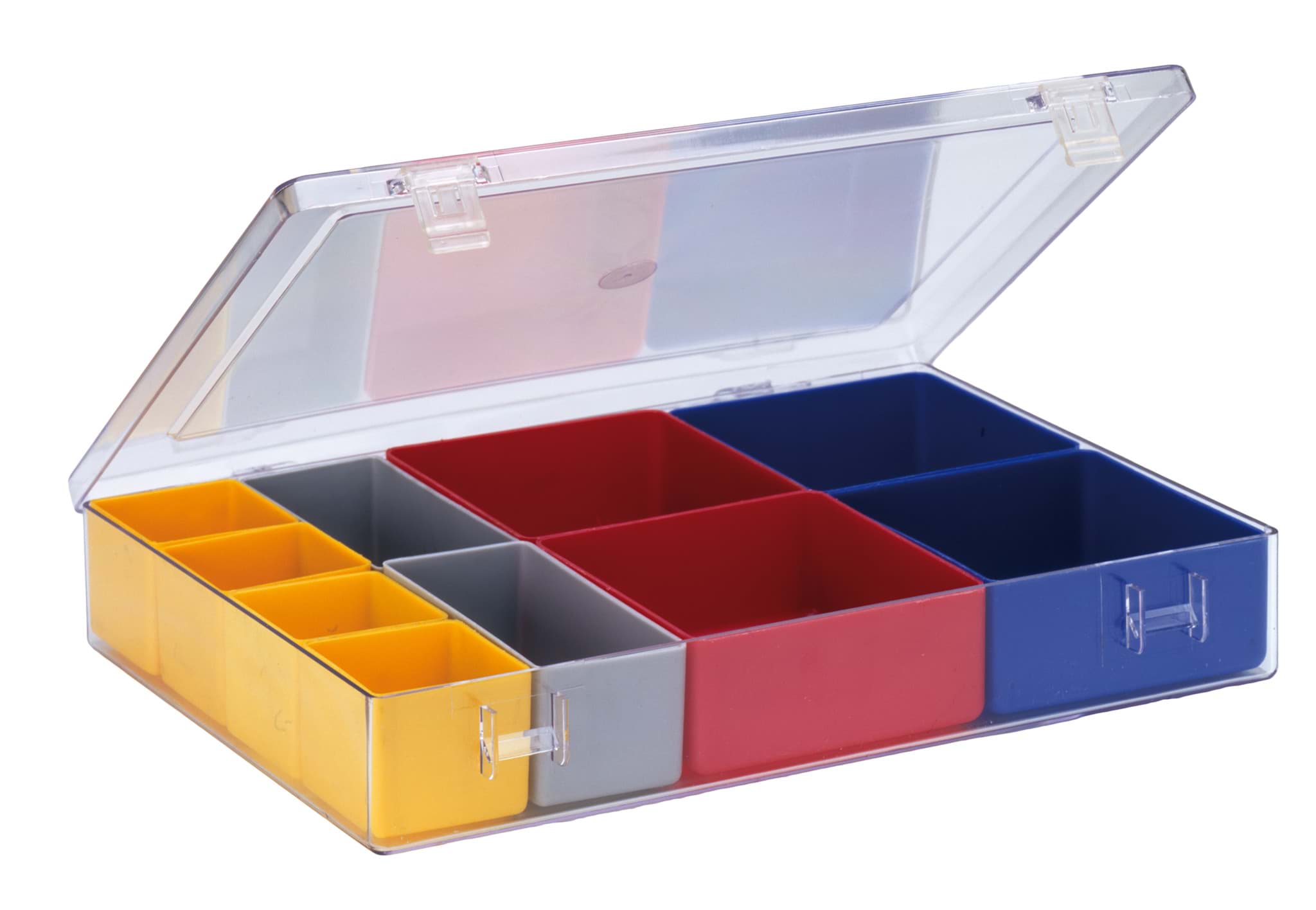 Sortimentskasten mit glasklarem Deckel 4.01