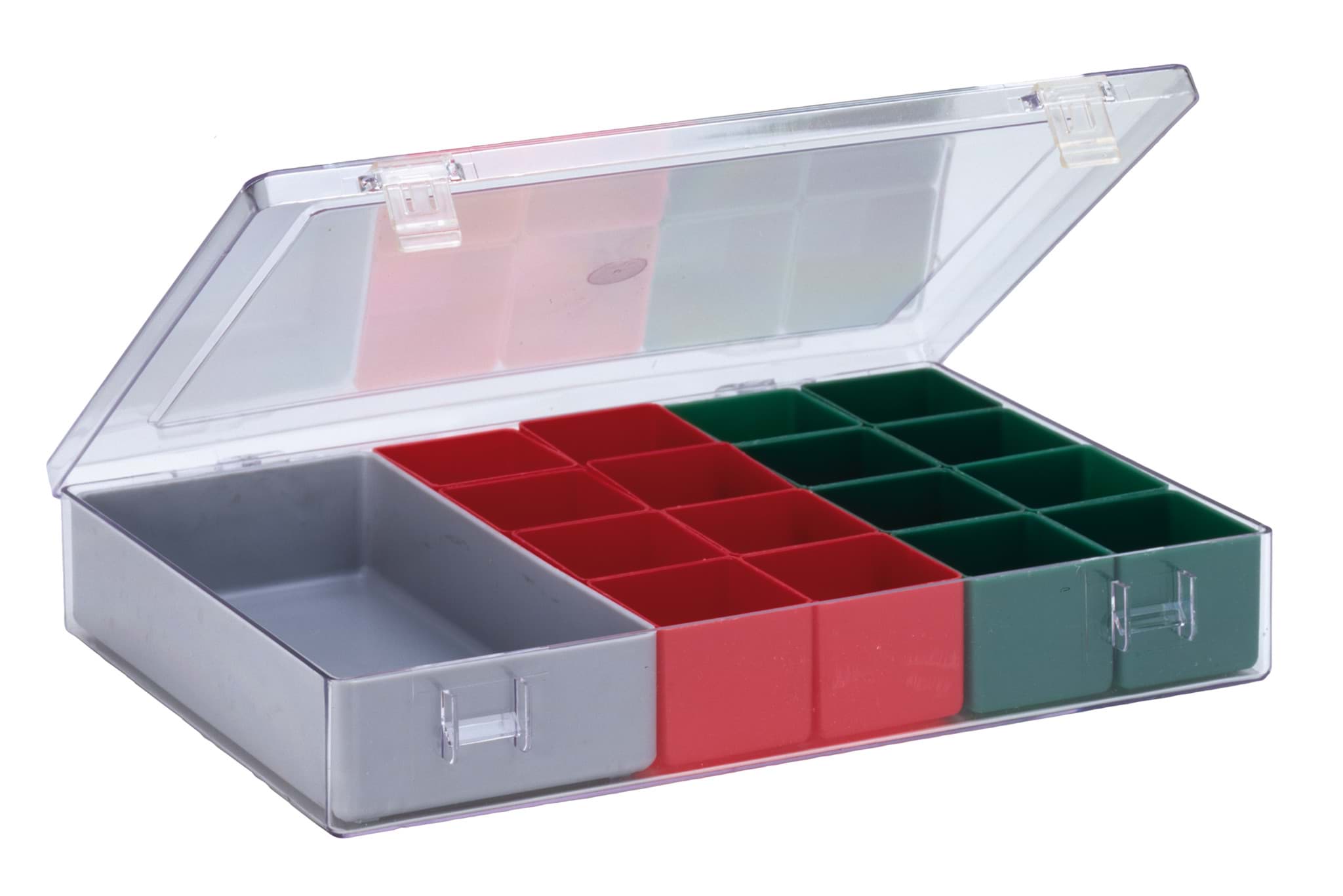 Sortimentskasten mit glasklarem Deckel 4.06