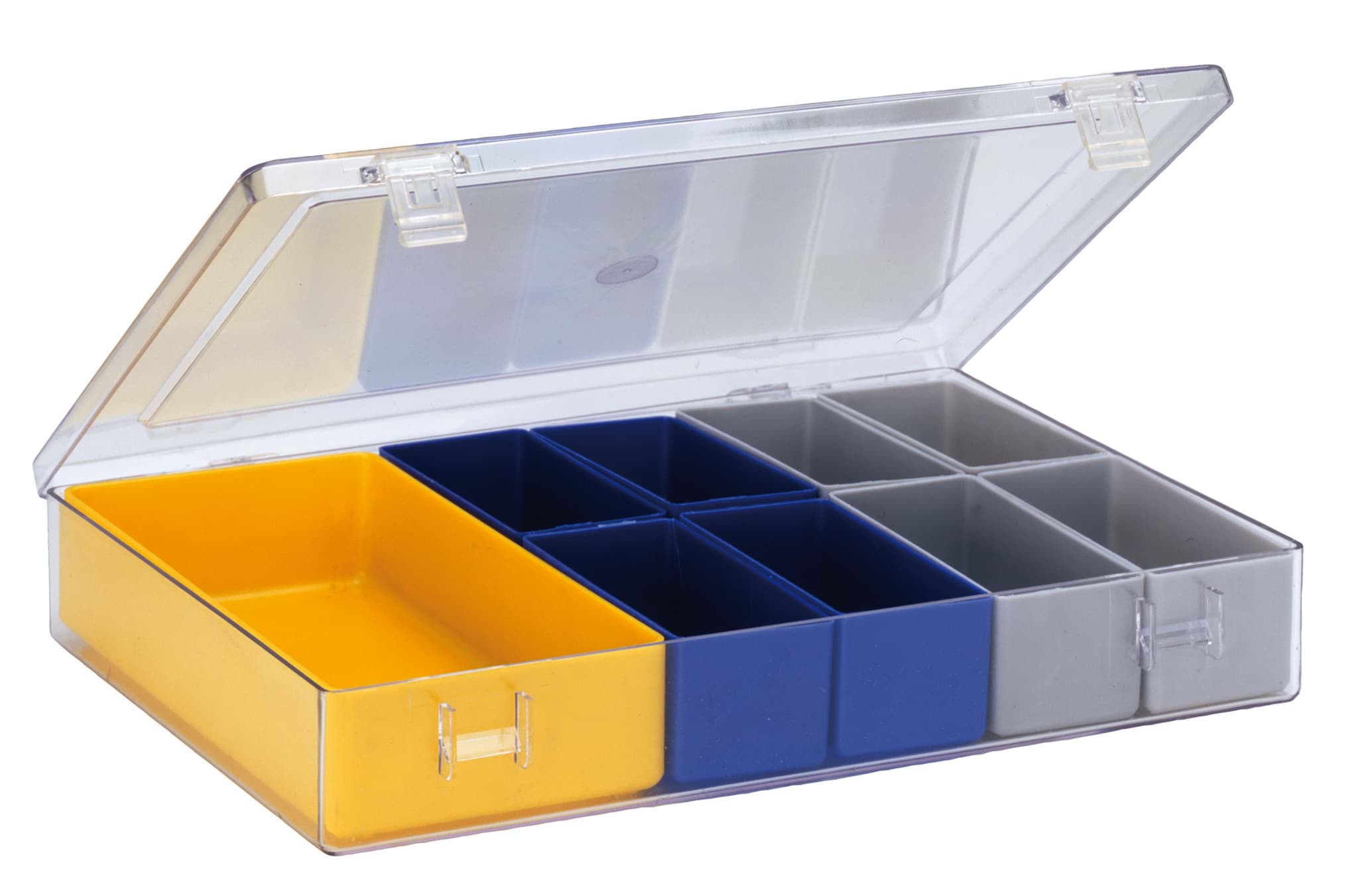 Sortimentskasten mit glasklarem Deckel 4.08