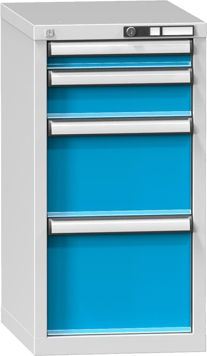 Schubladenschrank, 4 Schubladen, 840x442x630 mm HxBxT