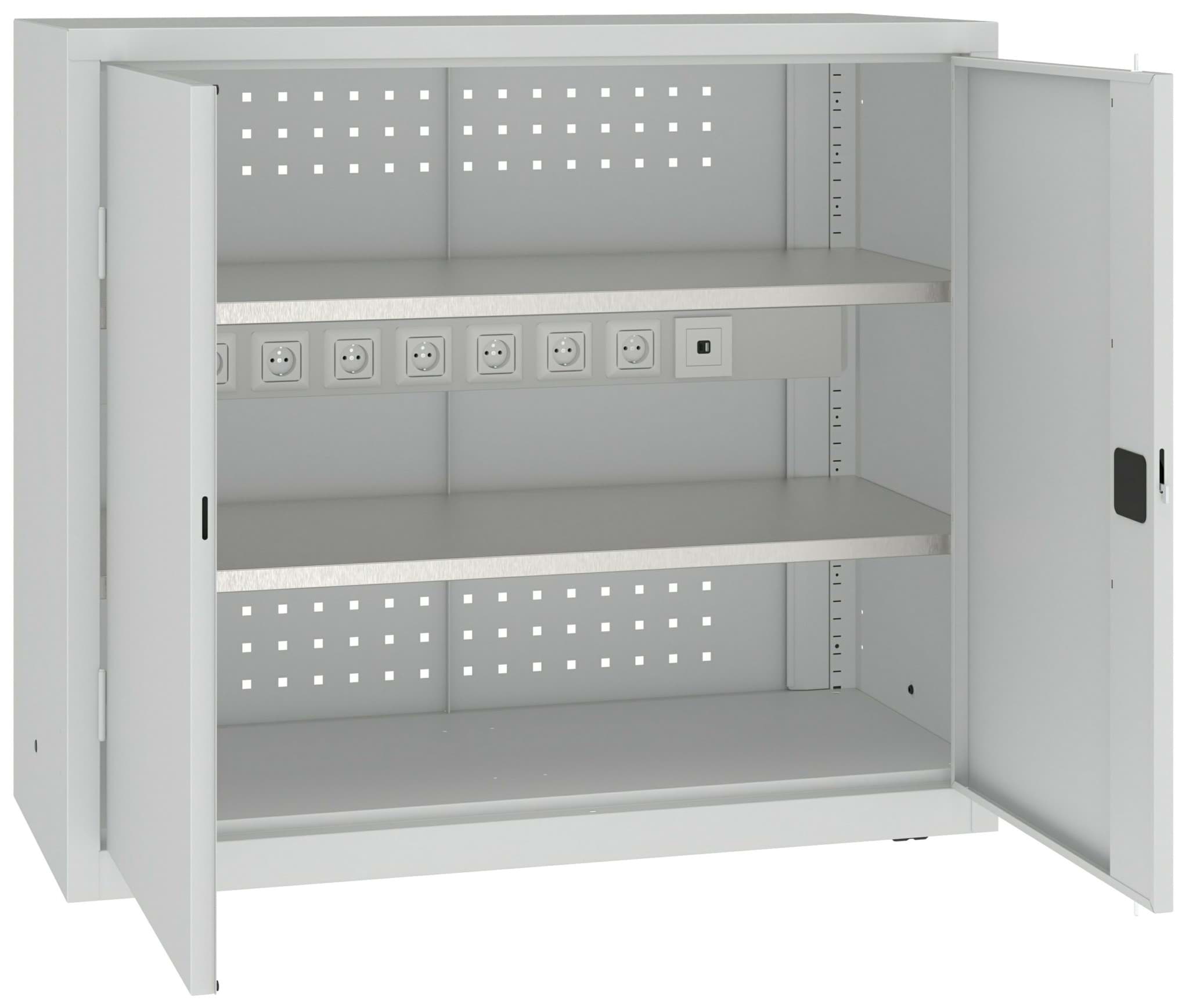 Mehrzweckschrank mit Steckdosen, 1040x1200x500 mm HxBxT, MSWV 112/5-35