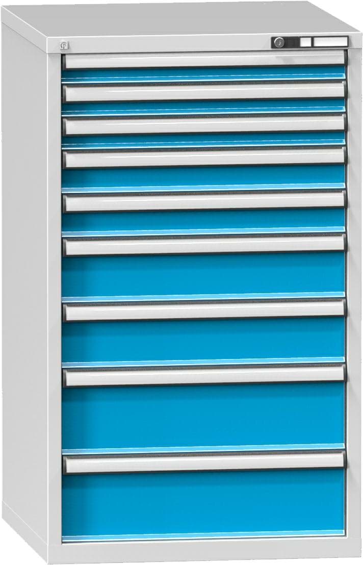 Schubladenschrank, 9 x Schublade, 1215x578x780 mm HxBxT