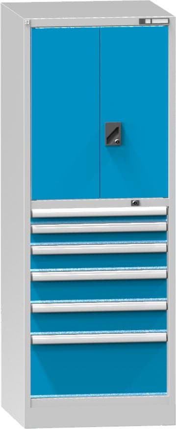 Schubladenschrank, 6 x Schublade, 1 x Türe, 1950x731x780 mm HxBxT