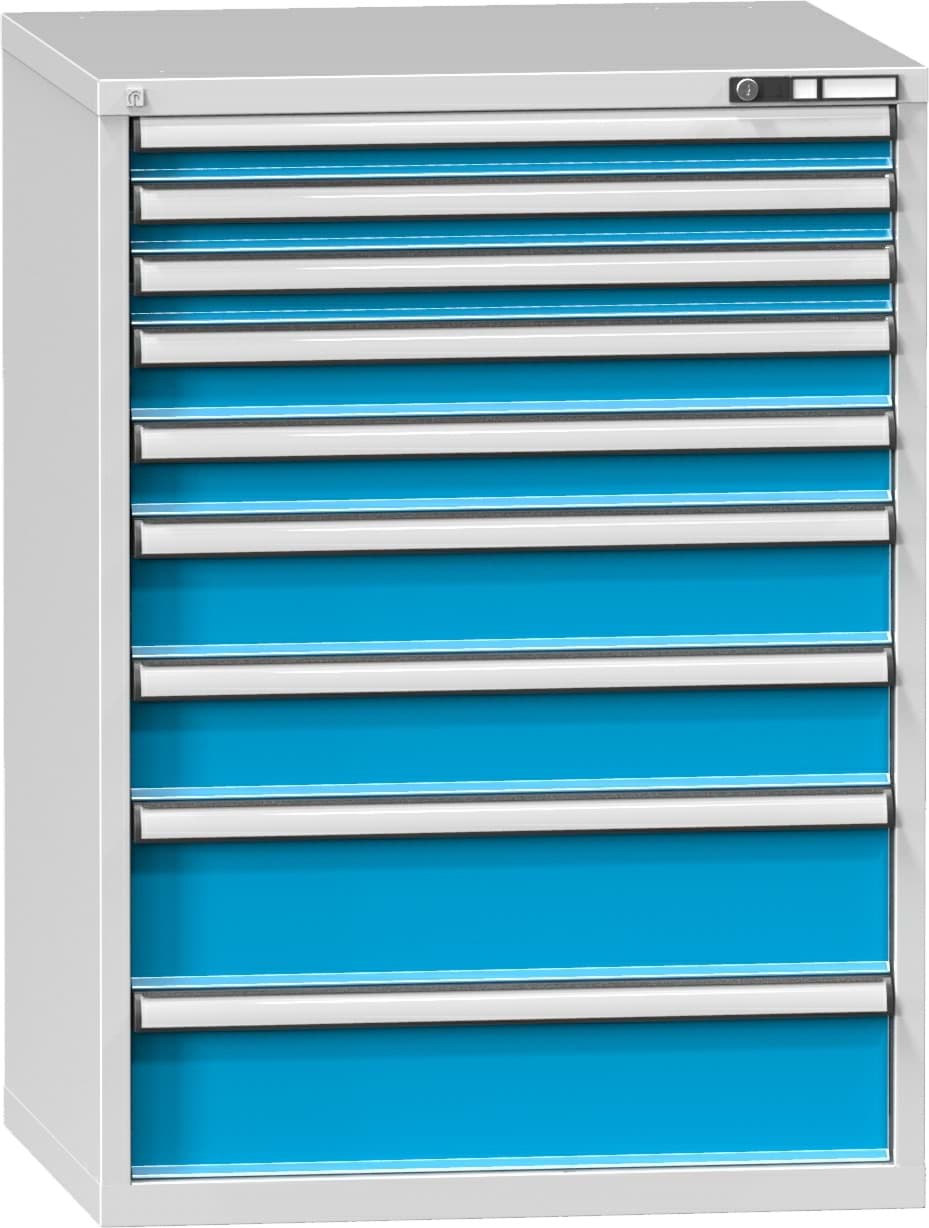 Schubladenschrank, 9 x Schublade, 1215x884x780 mm HxBxT