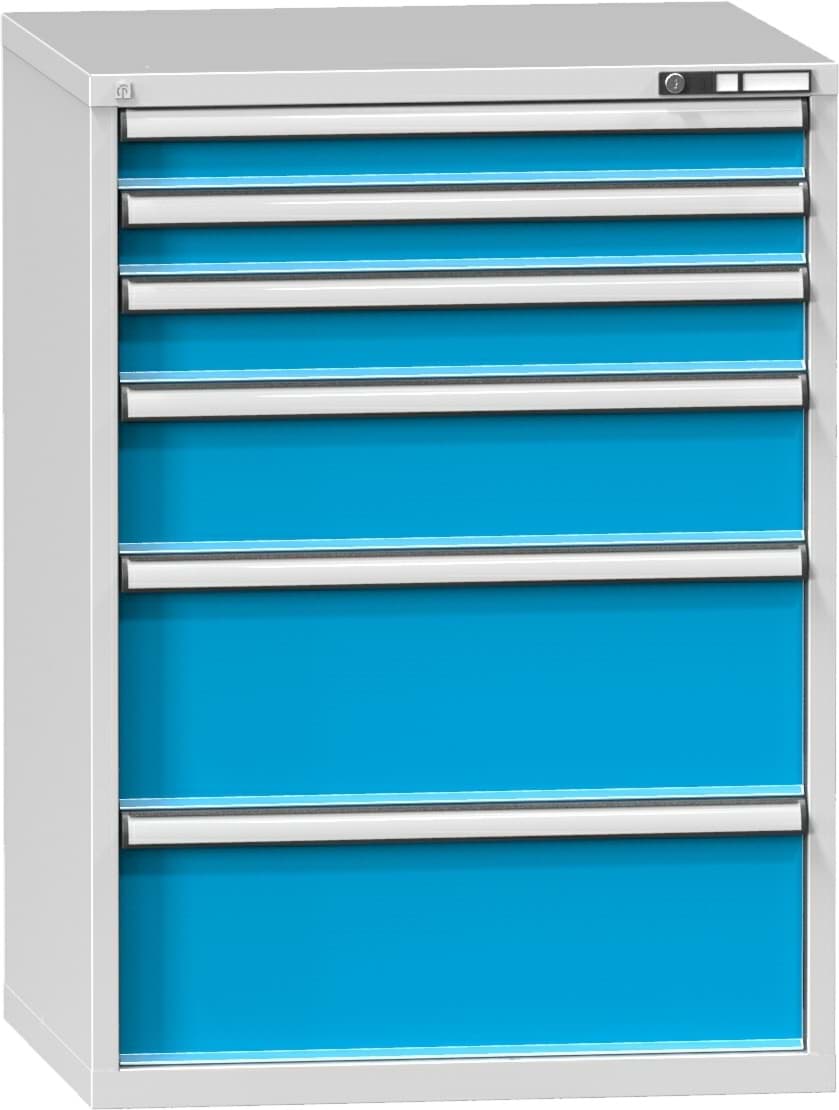 Schubladenschrank, 6 x Schublade, 1215x884x780 mm HxBxT