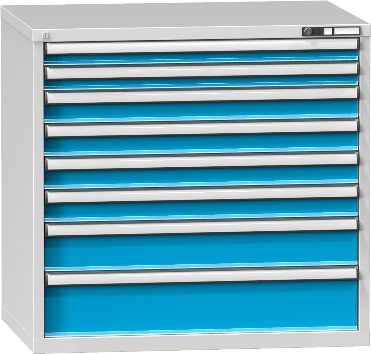 Schubladenschrank, 8 x Schublade, 990x1037x780 mm HxBxT