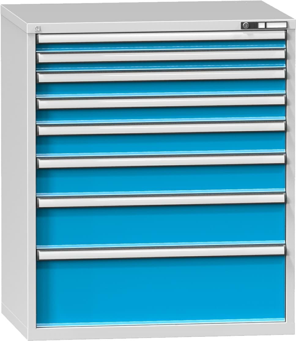 Schubladenschrank, 8 x Schublade, 1215x1037x780 mm HxBxT
