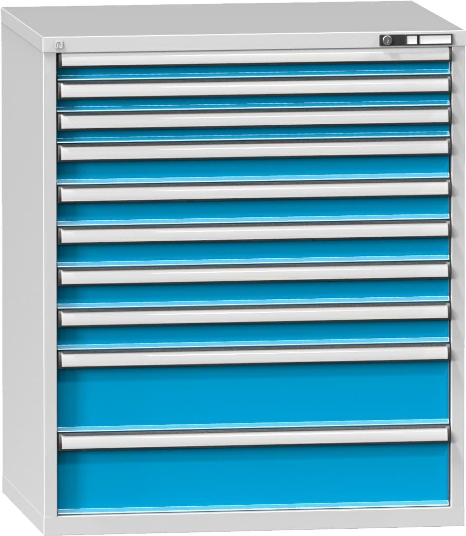 Schubladenschrank, 10 x Schublade, 1215x1037x780 mm HxBxT