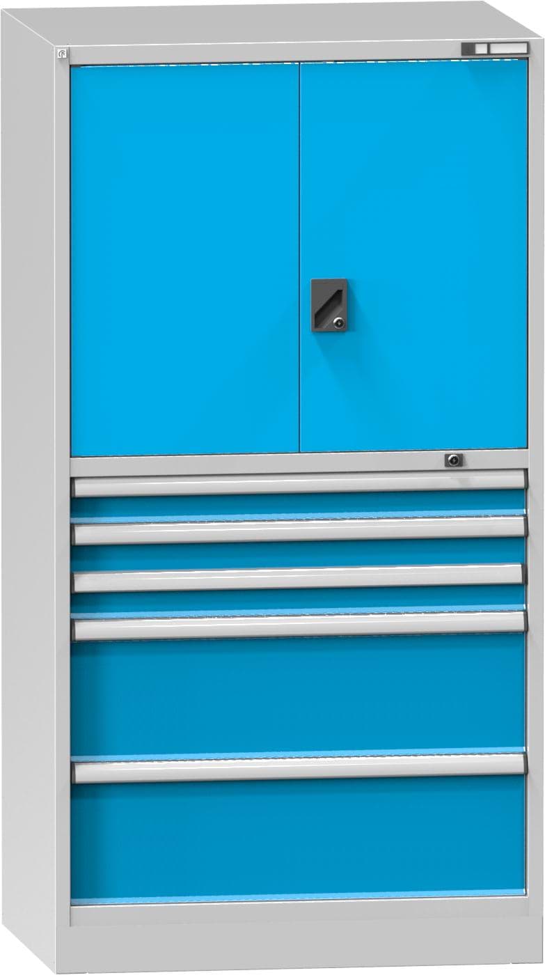 Schubladenschrank, 4 x Schublade, 1 x Türe, 1950x1037x780 mm HxBxT