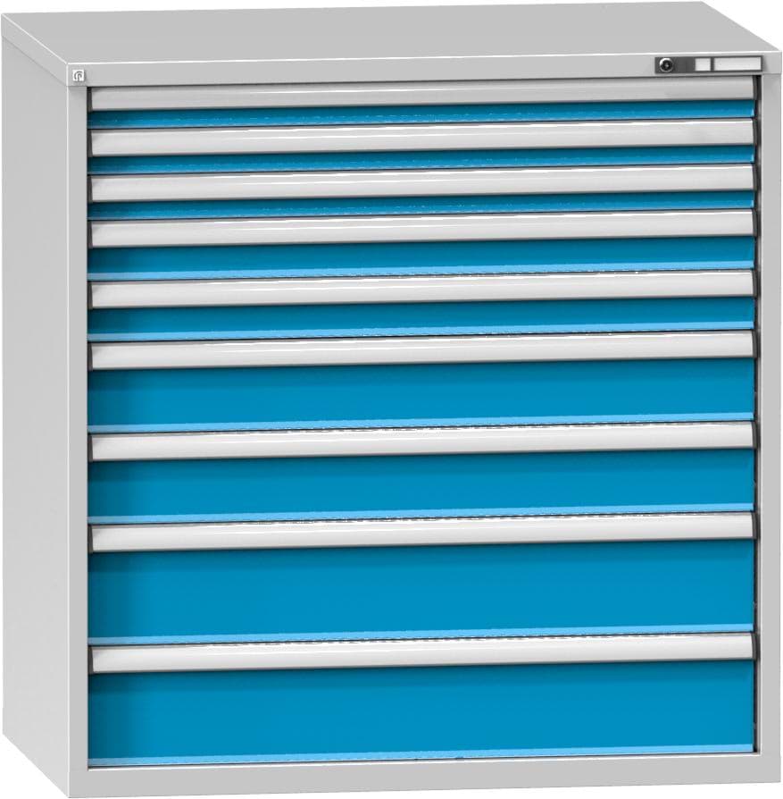 Schubladenschrank, 9 Schubladen, 1215x1190x780 mm HxBxT