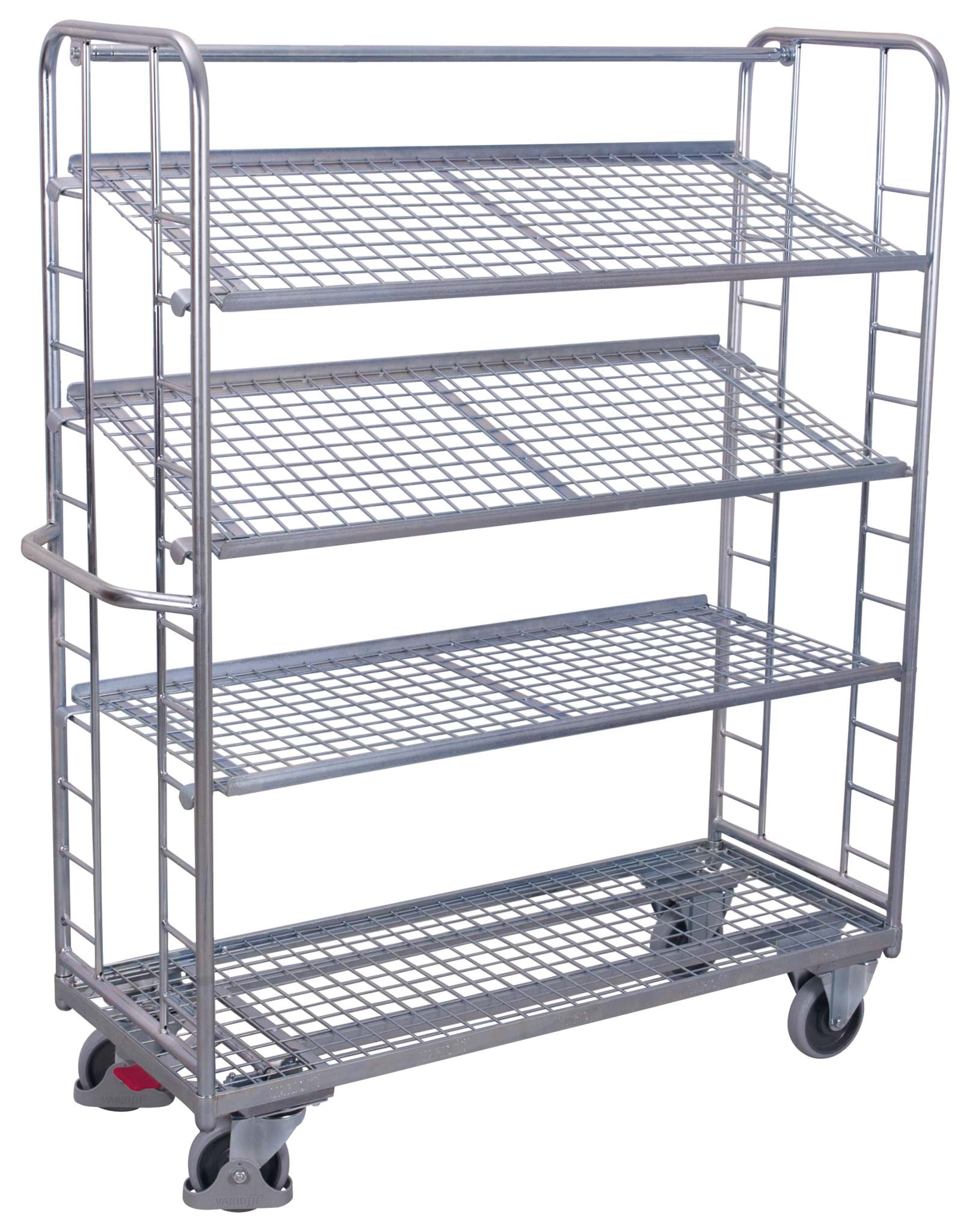 Etagenwagen, 4 Ebenen 1510x550x1815 mm BxTxH