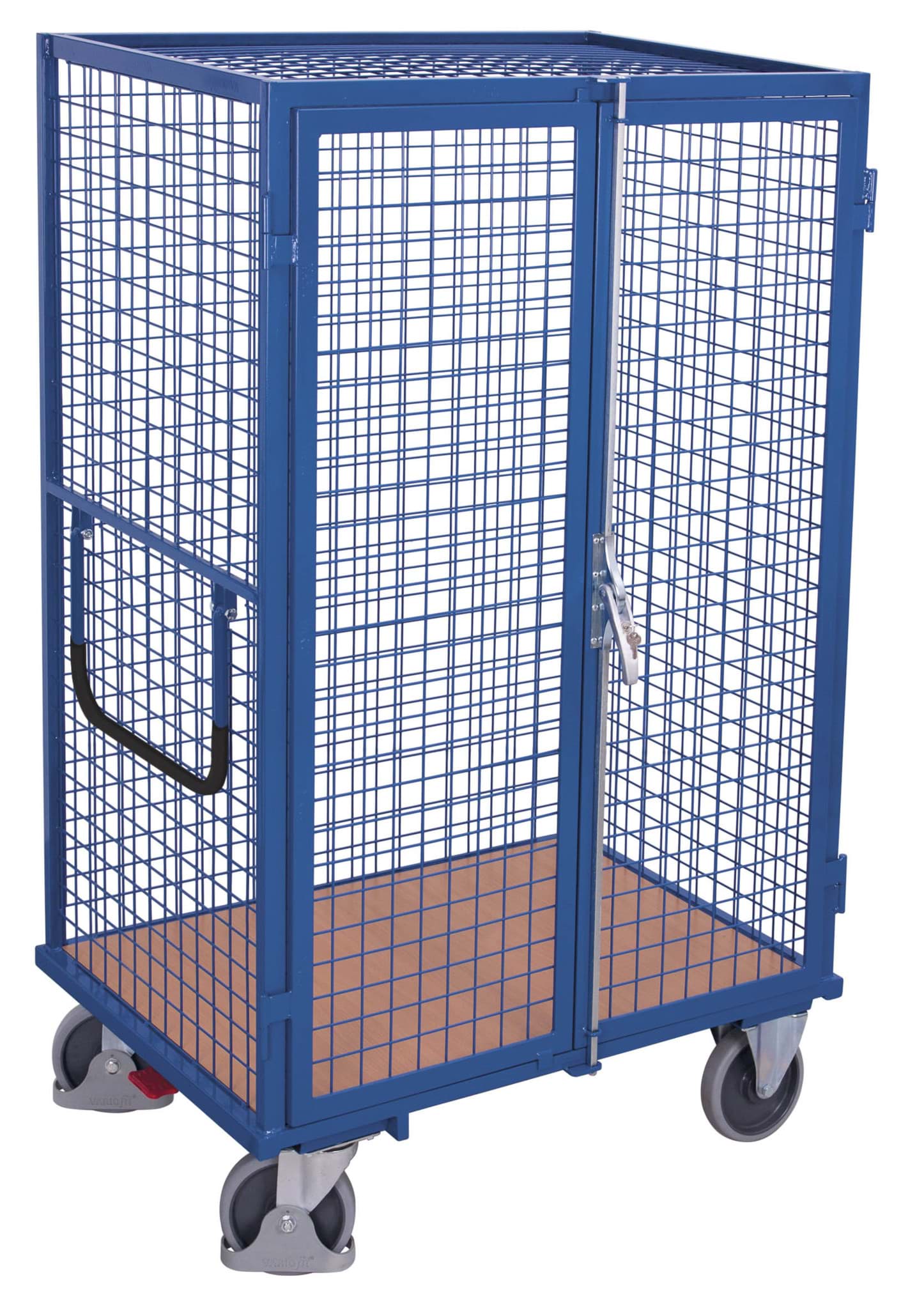 Etagenwagen fest verschweisst mit Türen, 1115 x 810 x 1810 mm BxTxH