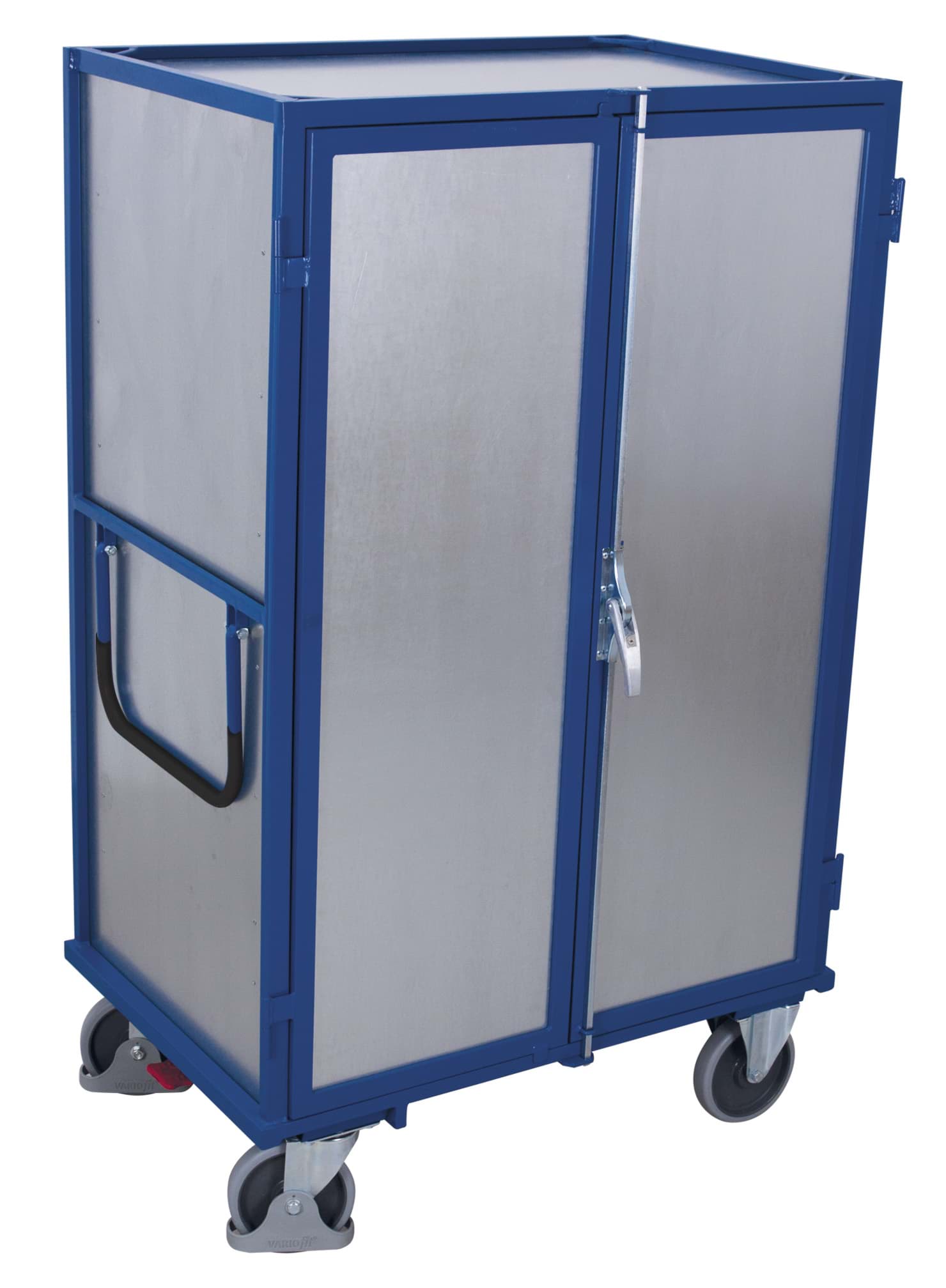 Etagenwagen fest verschweisst Kasten mit Türen, 1345 x 910 x 1810 mm BxTxH