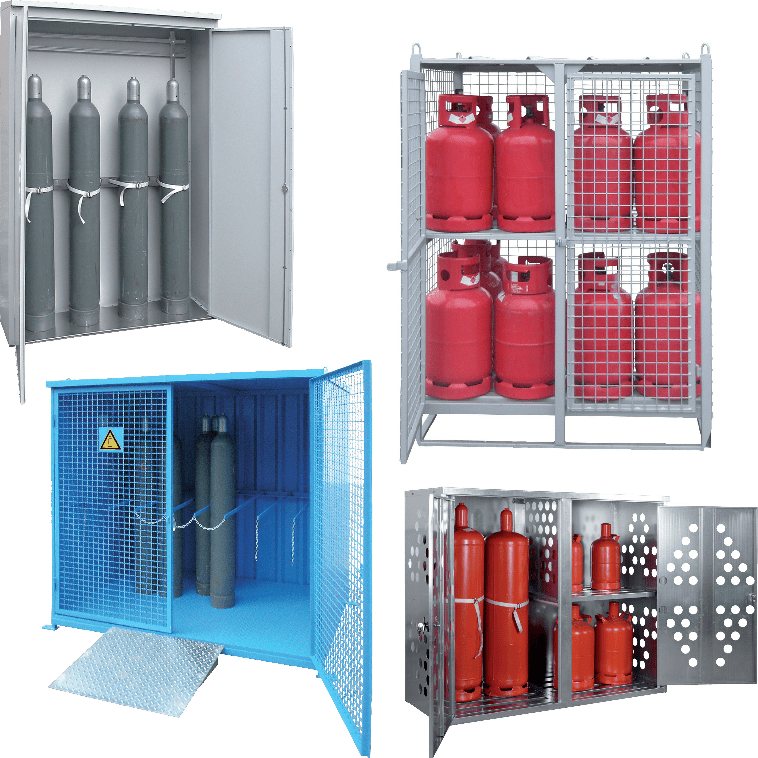 Gasflaschenlagersysteme