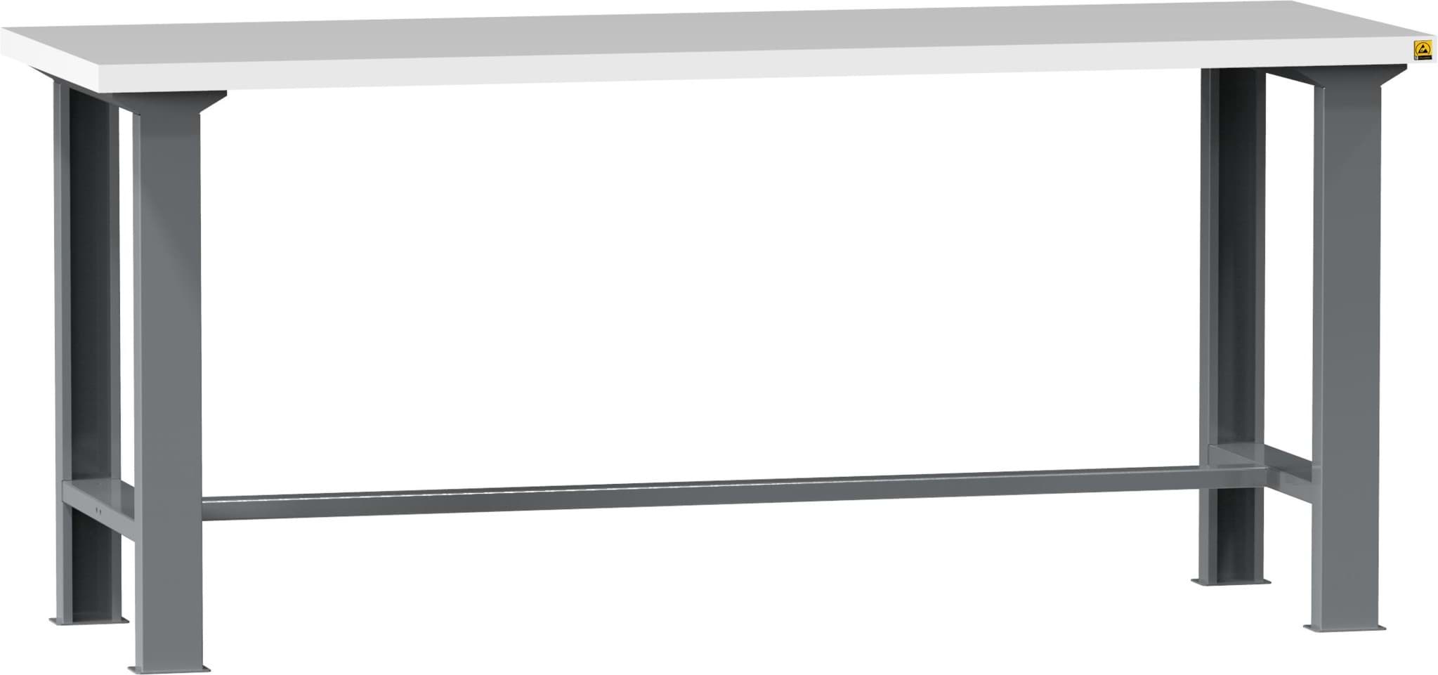 ESD-Werkbank ohne Schubladen 880x2500x685 mm HxBxT