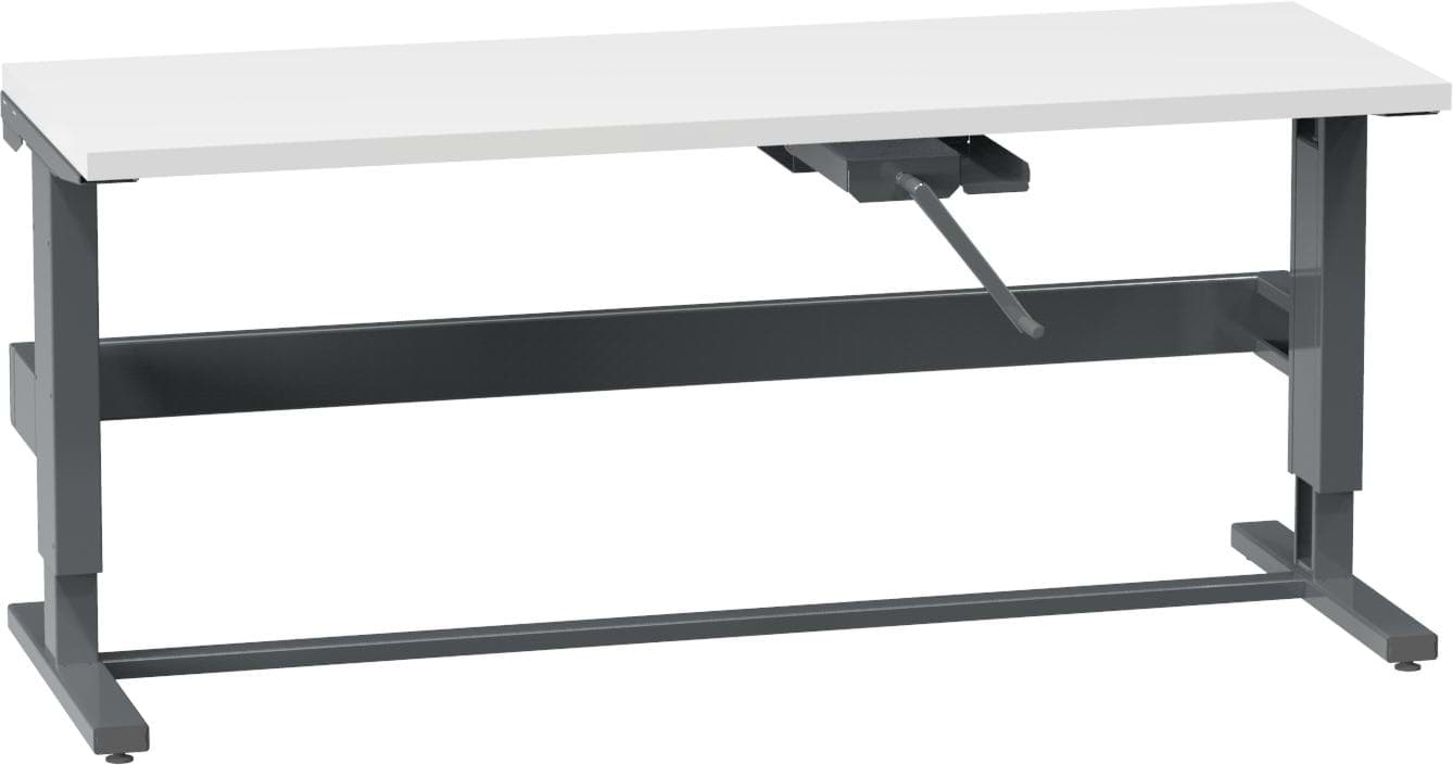 ESD-Werkbank höhenverstellbar mit Kurbel 790-1100x1500x685 mm HxBxT