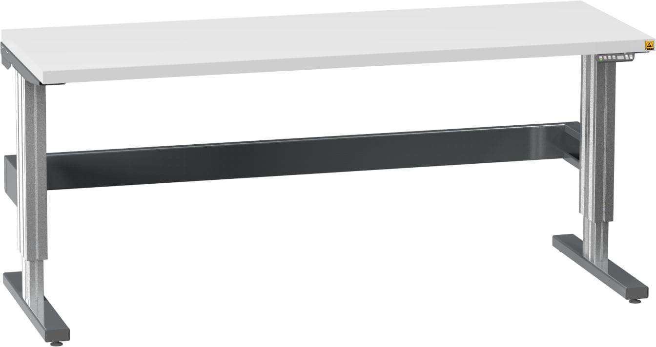 ESD-Werkbank elektrisch höhenverstellbar 770-1170x2500x685 mm HxBxT