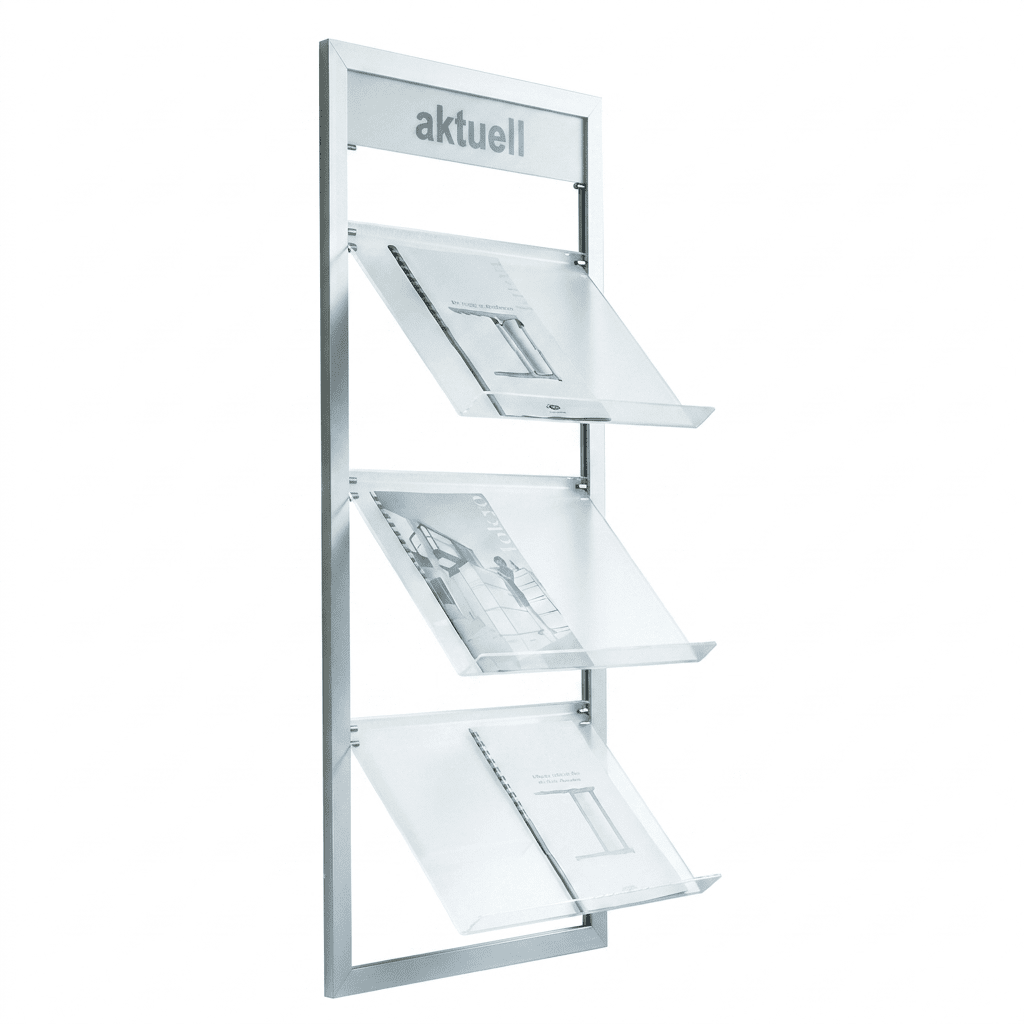 Wandprospekthalter 1200x295x24 mm HxBxT