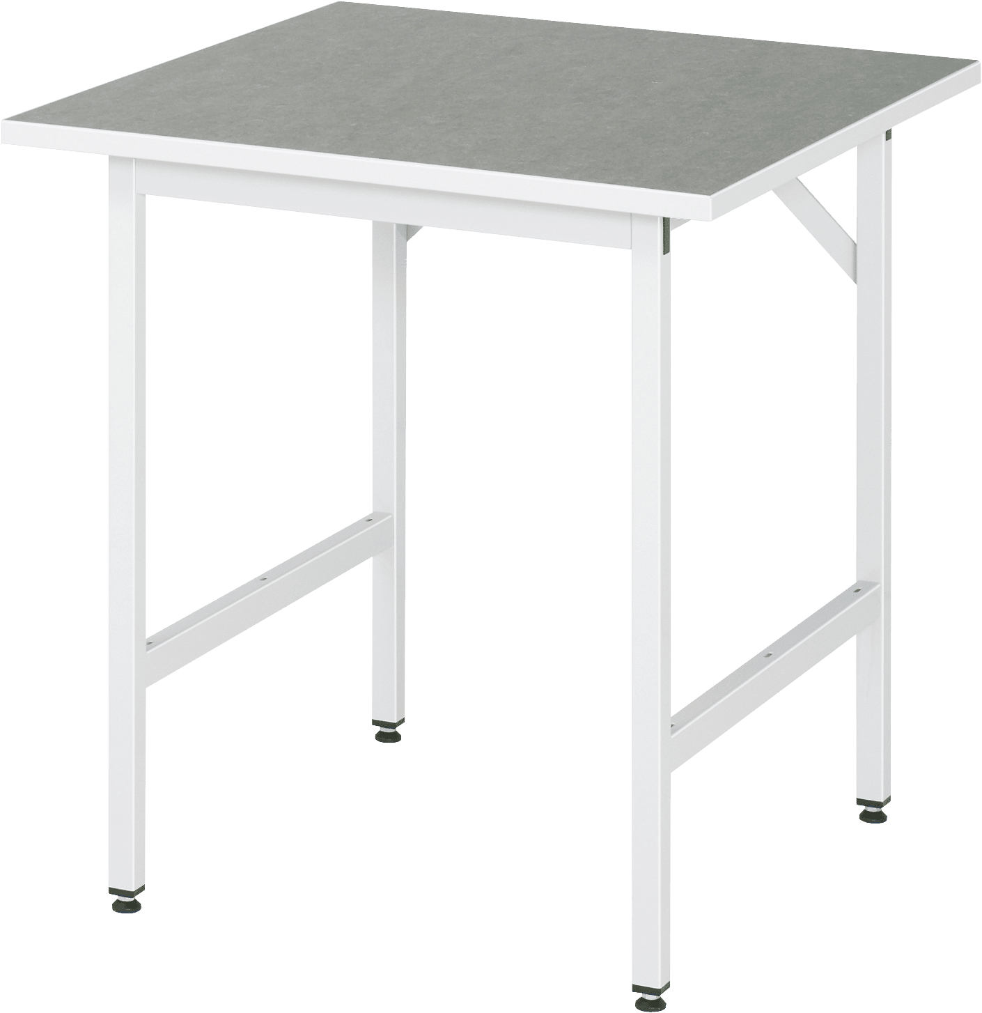 Arbeitstisch, B 750 x T 800 x H 800-850 mm, Linoleum-/Universal-Platte 25 mm