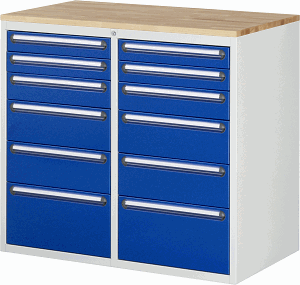 Bild von Schubladenschrank Modell LL7.7.7, B 1145xT 650xH 1035 mm