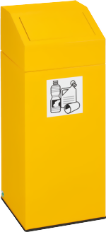 Bild von WS 76 L, Farbe RAL 1023 gelb für Wertstoffe, für 110 Liter Säcke