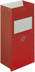 Bild von Wandabfallbehälter mit Ascher, Farbe rot
