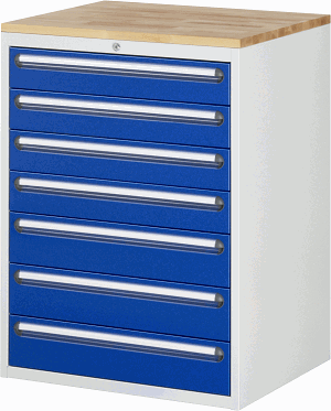 Bild von Schubladenschrank Modell XL7.10, B 770xT 650xH 1035 mm