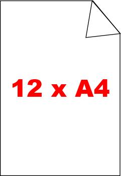 Bild für Kategorie 12 x DIN A4